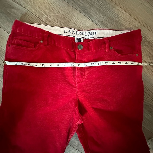 Lands’End Red Corduroy Pants size 16 - Picture 5 of 9